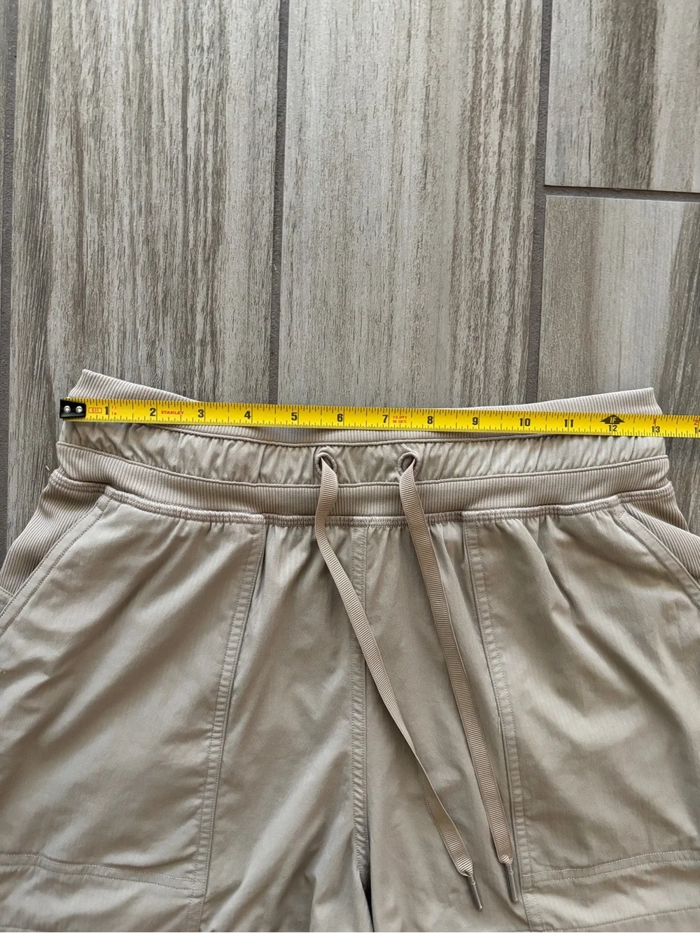 lululemon athletica Beige Drawstring Athletic Shorts